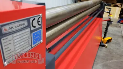 Akyapak 6' x 16 Gauge 3 Roll Initial Pinch Plate Roll