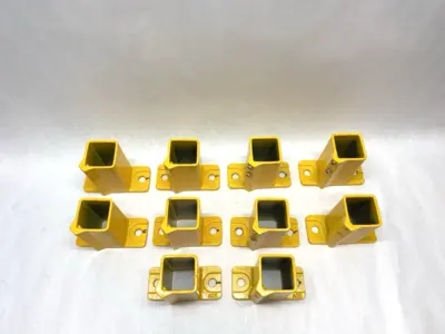 Used Auomation Guarding Systems 2 Hole Foot Bracket LOT OF 10 Robot Parts Michigan US | Maverick Industrial Sales #1391472