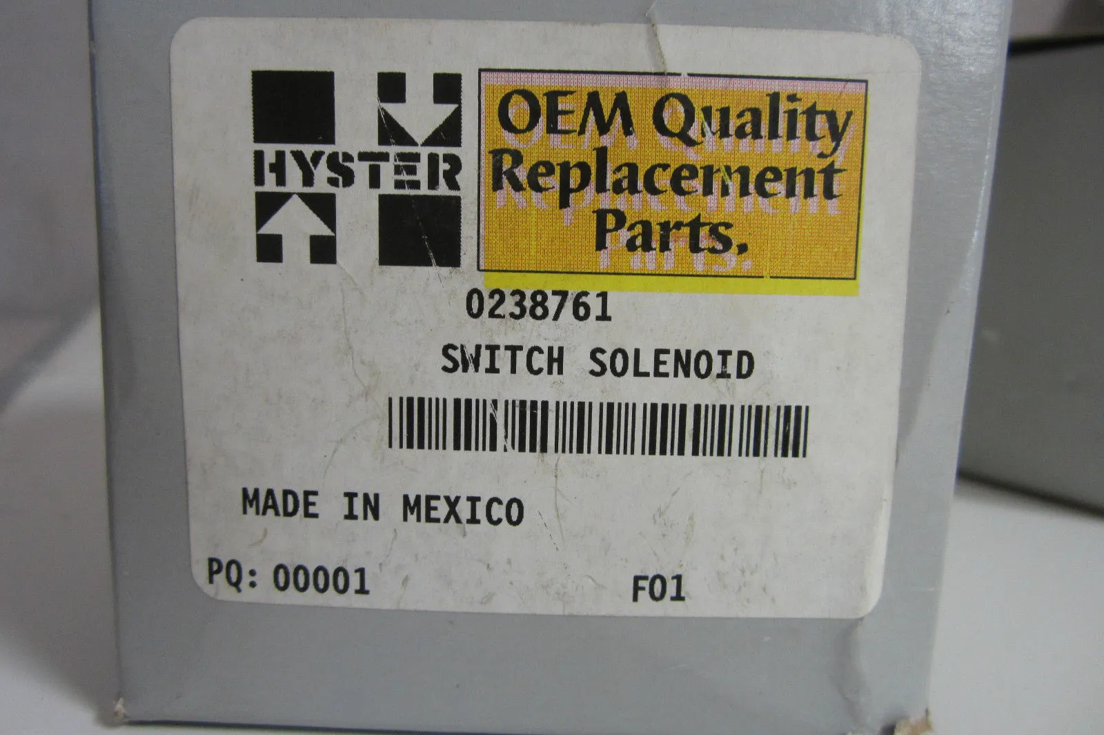 NEW HYSTER 0238761 SWITCH SOLENOID 12V.
