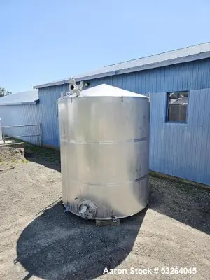 Used 5,000 Gallon Stainless Steel Tank – Food Grade Process Vessel with Manway Access