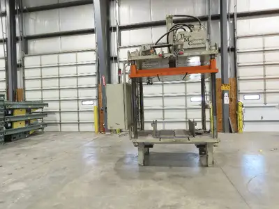 Birch 20 Ton 4-Post Vertical Hydraulic Die Casting Trim Press 25Hp 460V