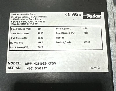 USED Parker MPP1428Q6S-KPSV