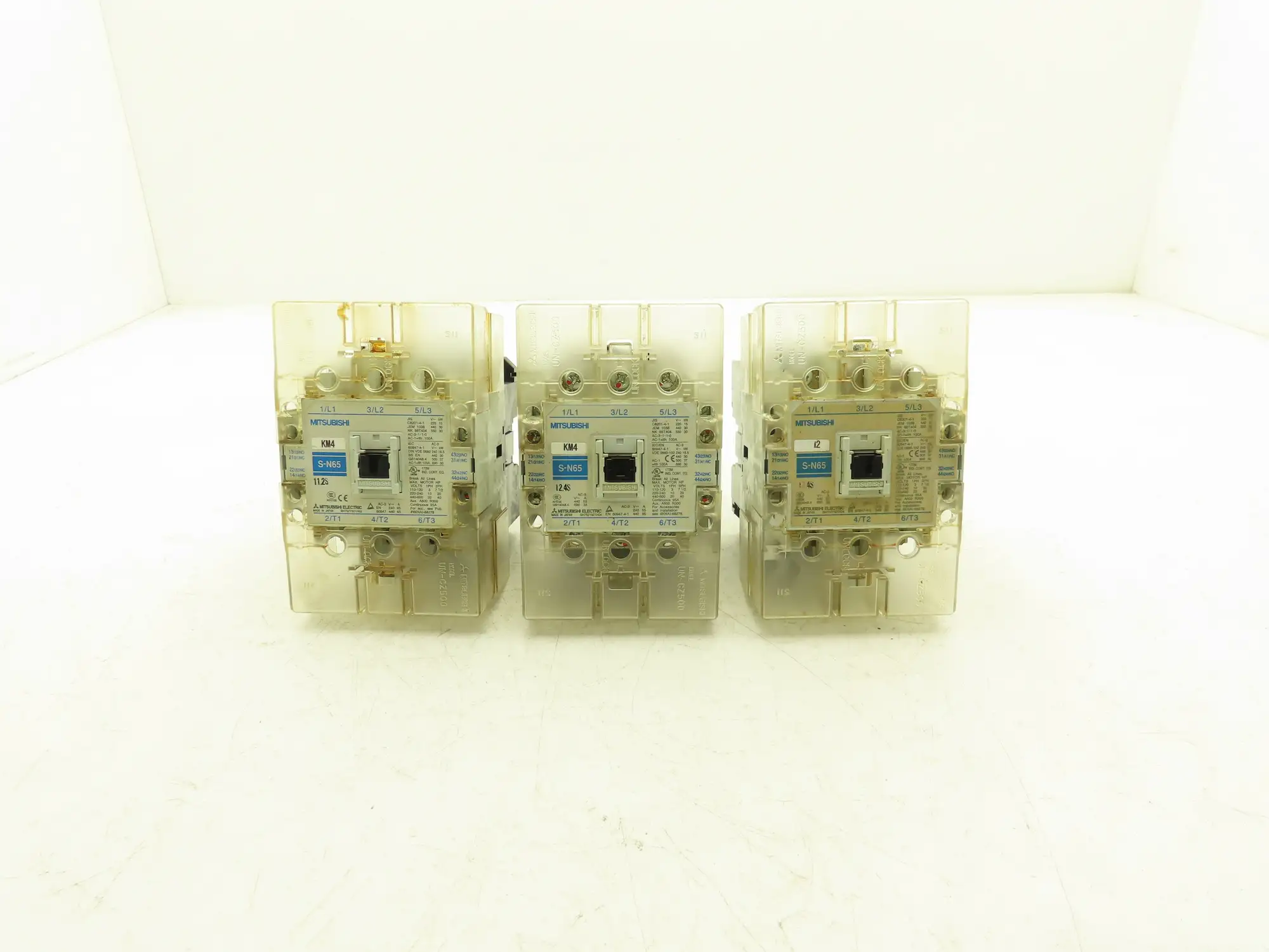 Mitsubishi Electric S-N65 Contactor 40Hp 95A 600vAC Lot of 3
