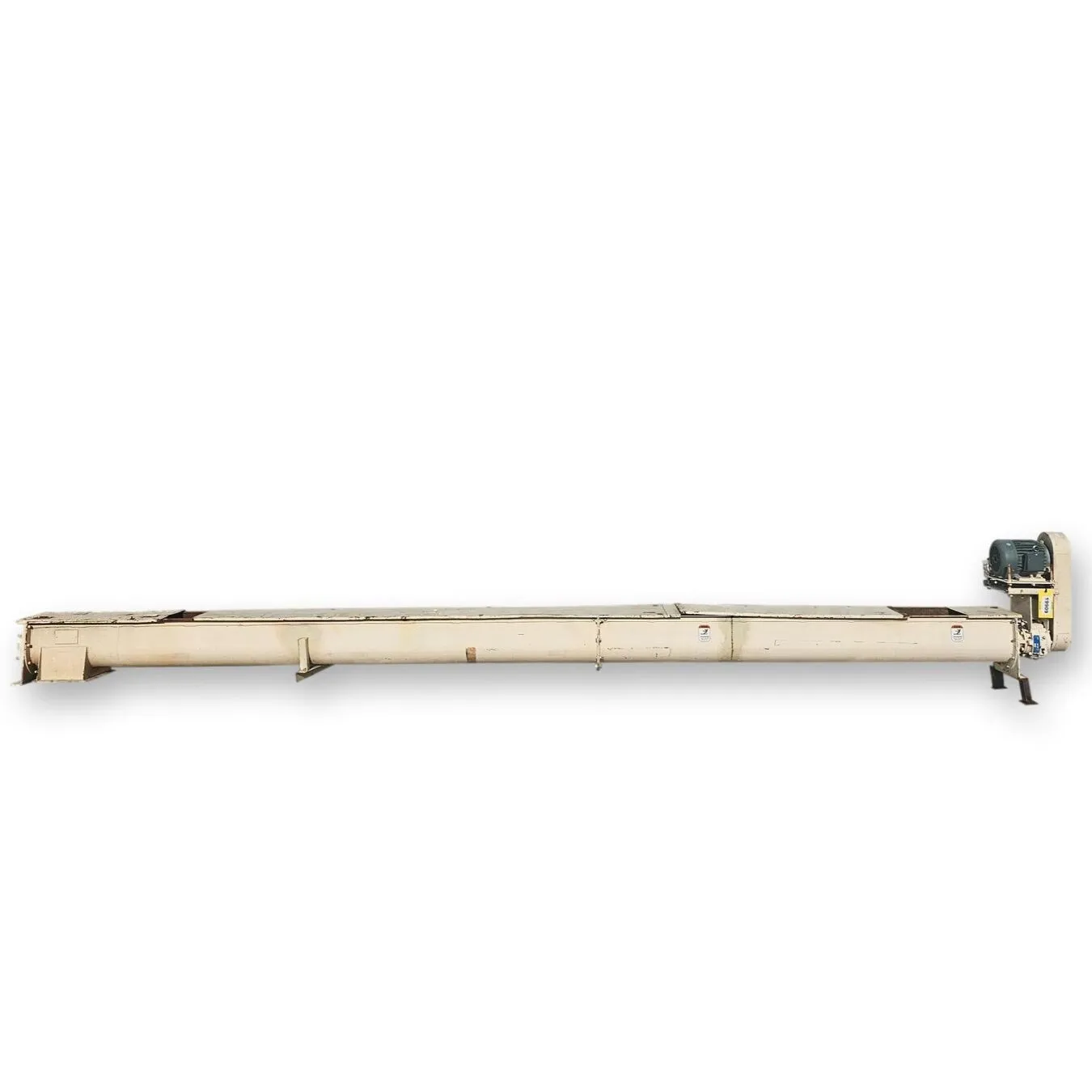Used Screw Conveyor U-trough auger Industrial 9" Dia x 18' L