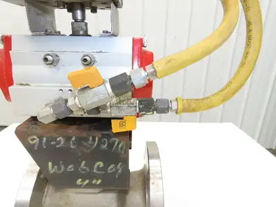 FlowTek 4-150 4" Stainless Ball Valve & Pneumatic Actuator Assembly DAB092