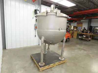 Groen Direct Steam Kettle 200 Gallon Food Grade Mixing Tank 1/3Hp Lightnin
