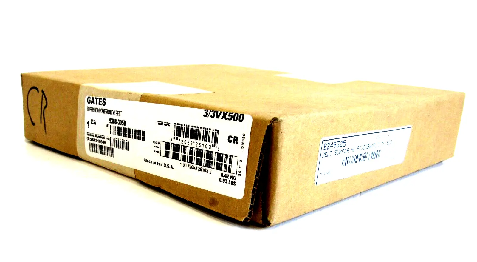 NEW GATES 9388-3050 POWER BELT 3/3VX500 93883050