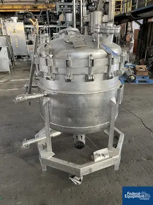 USED Brighton 100 Gal Brighton Jacketed Receiver, 316L S/S, 50/50#