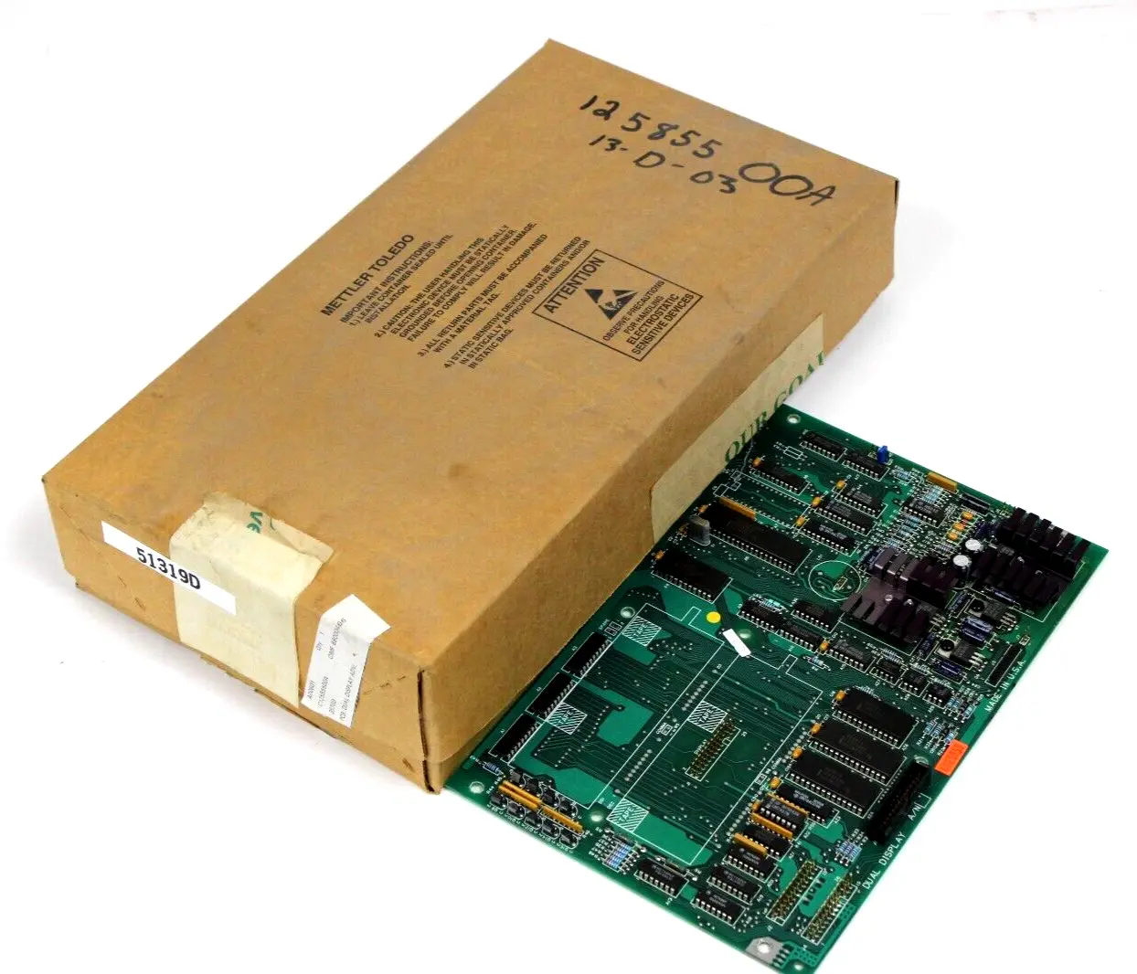 NEW METTLER TOLEDO F12162100A DUAL DISPLAY BOARD