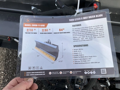 Used WOLVERINE SWDB-11-84W SKID STEER 6 WAY DOZER BLADE Plow Blades Michigan US | Miedema Asset Management Group #1487940