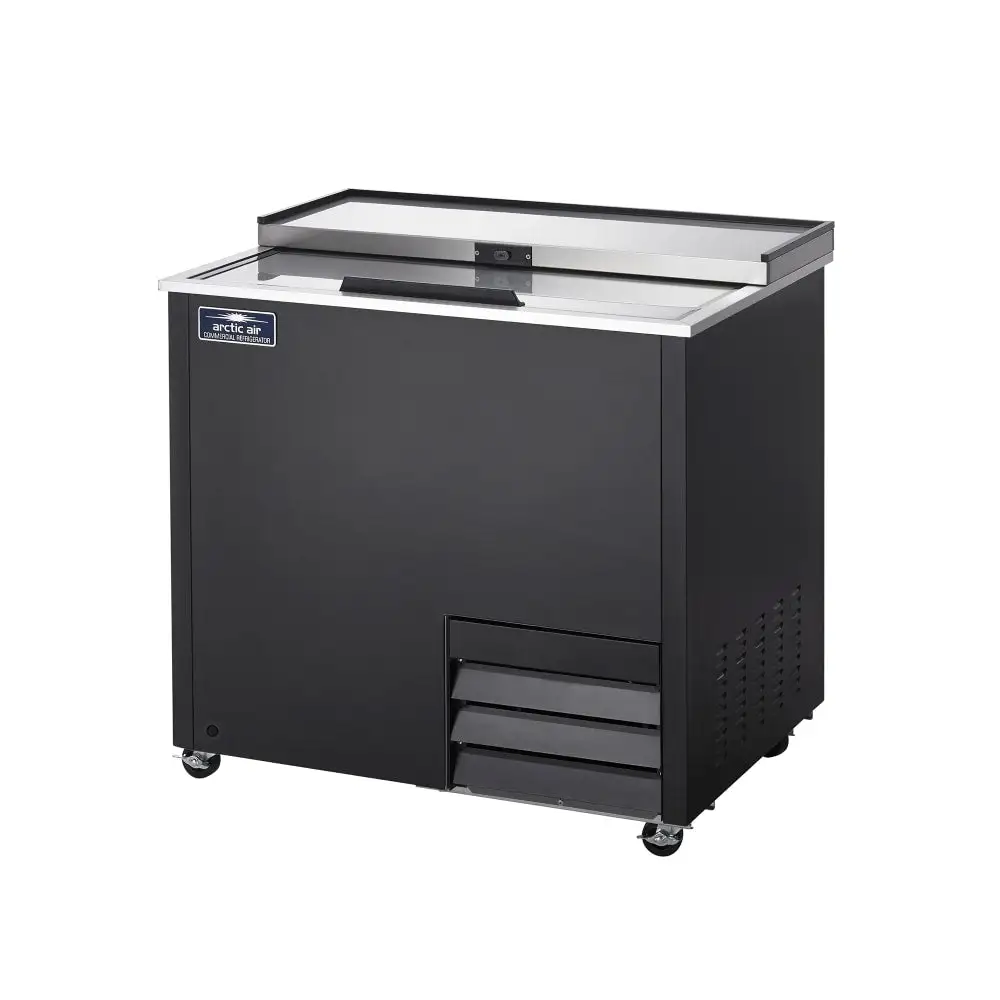 Arctic Air AGF36 1 Section Glass Chiller W/ 70 Mug Capacity - Black, 115v