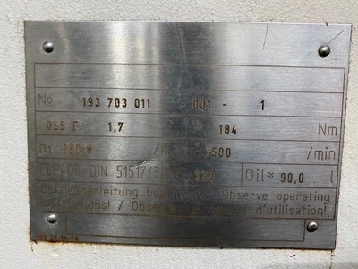 USED BERSTORFF ZE 60A
