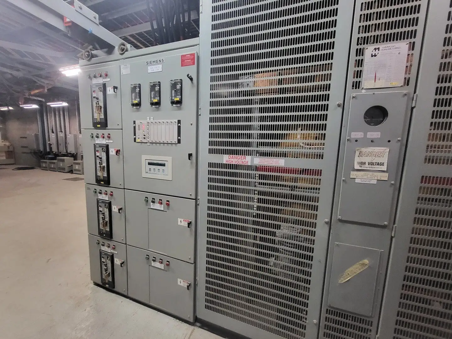 6000/9000 kVA Transformer, 3-Ph, 13800V HV, 600Y/347V LV w/ Switchgear Unit