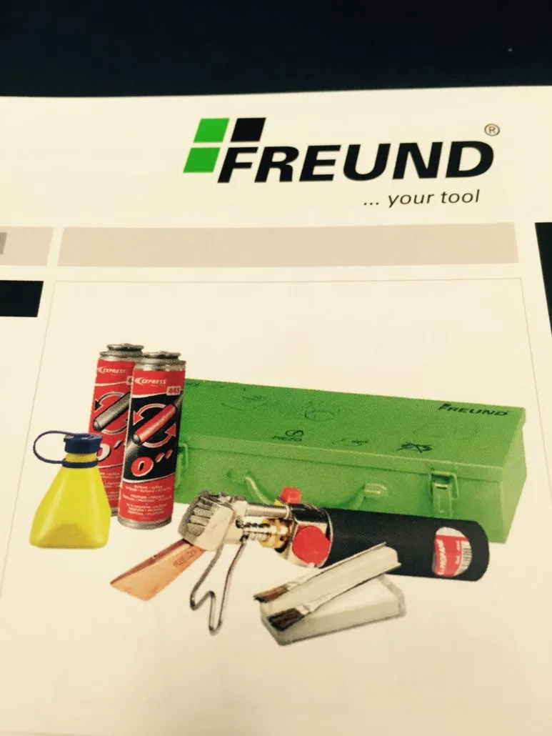 Freund Soldering Iron Set in a Metal Box
