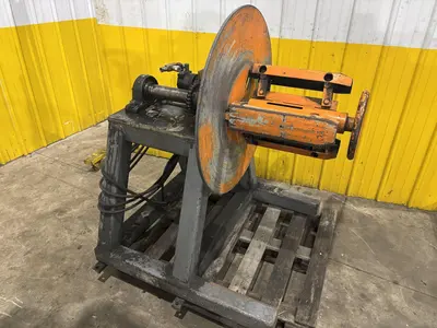 18" HYDRAULIC MOTORIZED COIL REEL UNCOILER: STOCK #23247