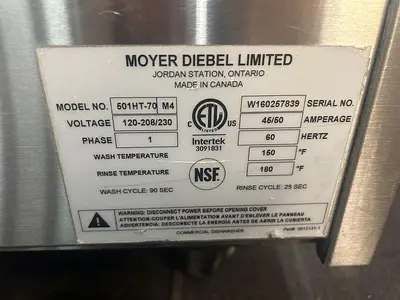USED MOYER DIEBEL 501HT