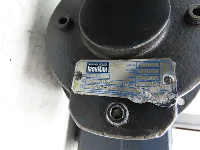 Grove Gear 60:1 Double Reduction Gearmotor 14 RPM Output RH 2Hp 460V 3PH 56C