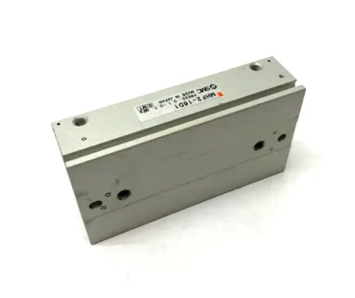 USED SMC LOW-PROFILE PNEUMATIC GRIPPER, 2-FINGER, 16MM STROKE PER JAW
