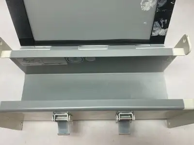 USED HOFFMAN NVENT HINGED COVER WIREWAY SECTION 4 X 4 X 12" PAINTED WHITE