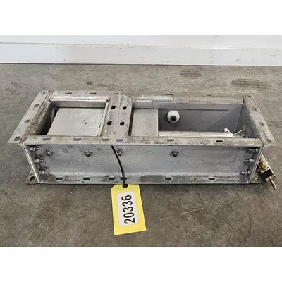 Used 6" Square Stainless Steel Pneumatic Roller Gate Valve