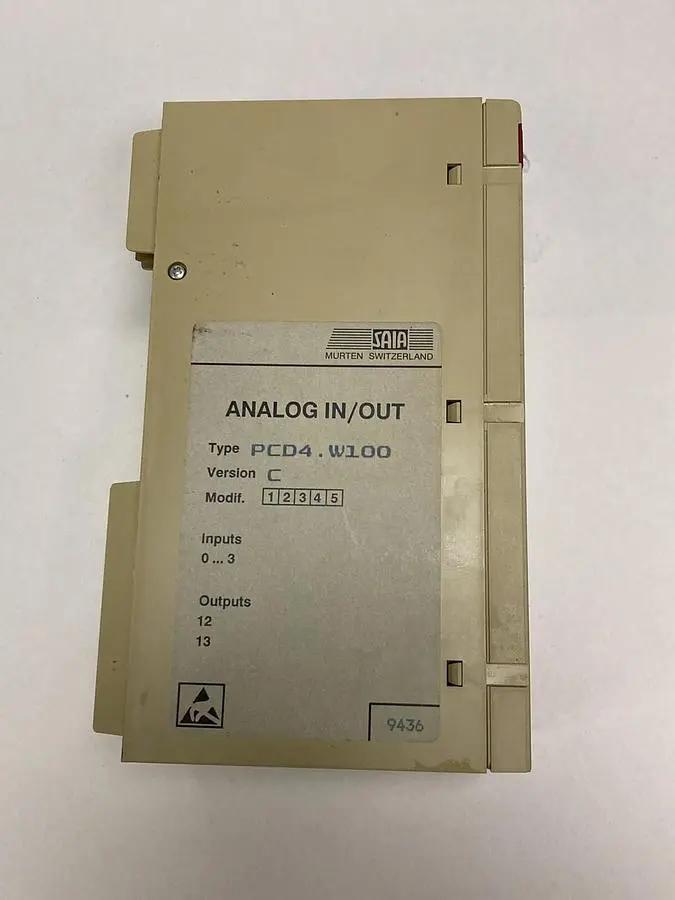 Used SAIA PCD4.W100 Input / Output Modules | Surplus Asset Holdings #1206077