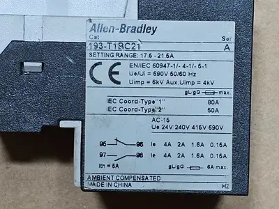 Used ALLEN-BRADLEY 193-T1BC21 Relays & Switches British Columbia CA | Lenmark #1489040