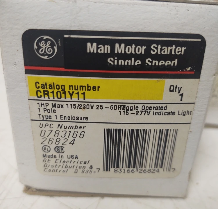 New | in-Stock General Electric CR101Y11 Starters Kentucky US | Edwards Industrial Repair #974216