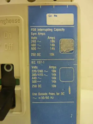 USED WESTINGHOUSE FDB3015