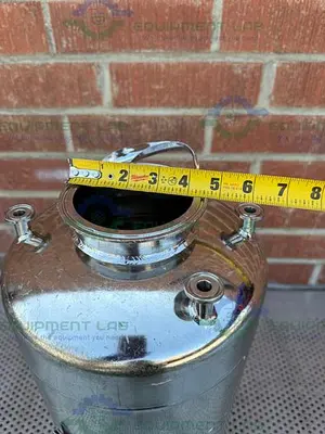 USED ALLOY PRODUCTS 15 LITER STAINLESS STEEL VESSEL 125 PSI W/ 4.5" OPENING