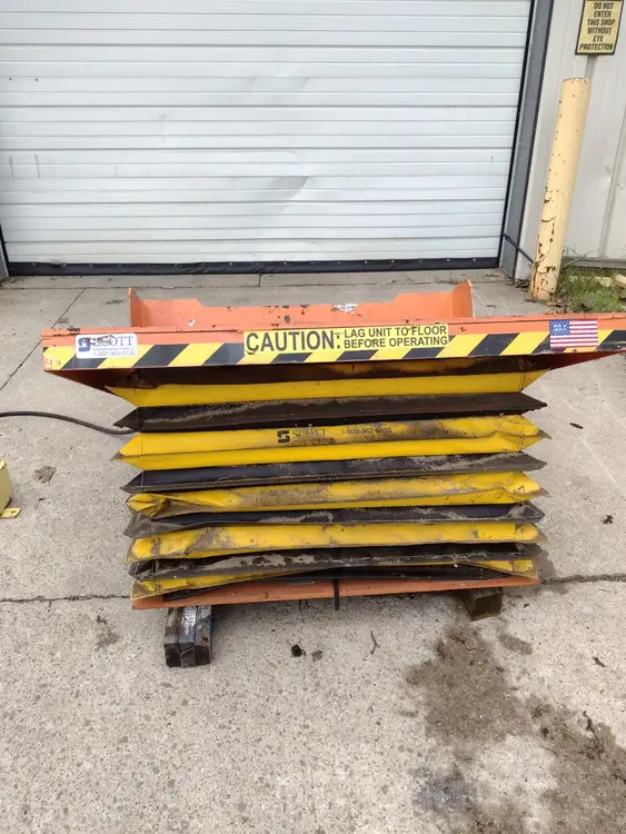 Used Scott Handling 51x51 inch Tilt Table 4000LB Capacity Tilters Michigan US | Maverick Industrial Sales #1401208