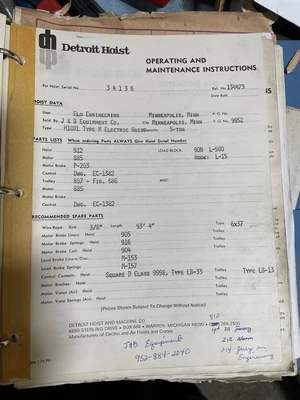 Stanspec Corp. 
			27' x 5 Ton Bridge Crane