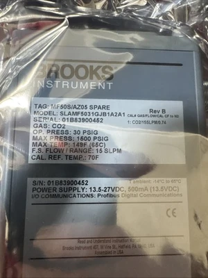NEW Brooks Instrument SLAMF5031GJB1A2A1