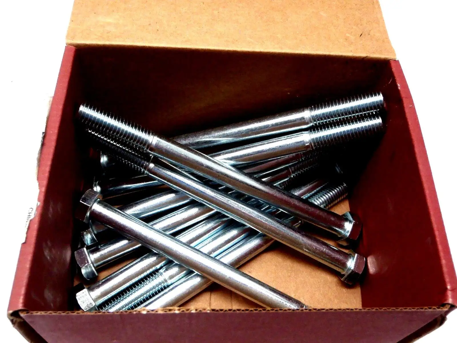 New | in-Stock BRIGHTON 1/2"-13X7" HEX BOLTS A307 GRADE A ZINC CR+3 Bolts | Maverick Industrial Sales #1108780