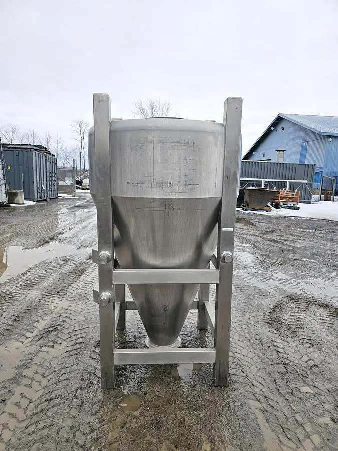 Used 310 Gallon Tank (Tote), Stainless Steel