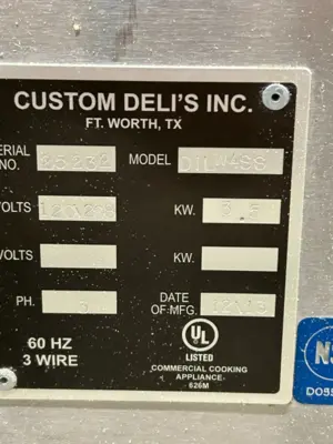 167-0576 Custom Deli Inc. DILW4SS Hot Food Display Case