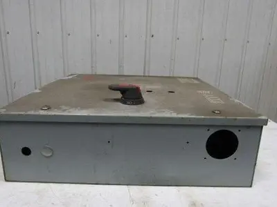 Electric Enclosure 24"x24"x7" Hinged Door W/Back Plate & 30A Fused Disconnect