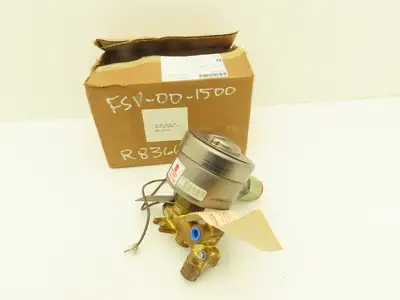 Asco Red Hat 206 381 3RF Pneumatic Brass Solenoid Valve 1/2"NPT 125VDC 150PSI