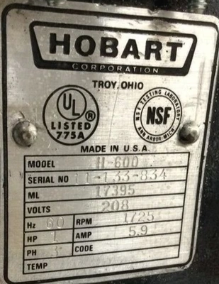 USED Hobart H600
