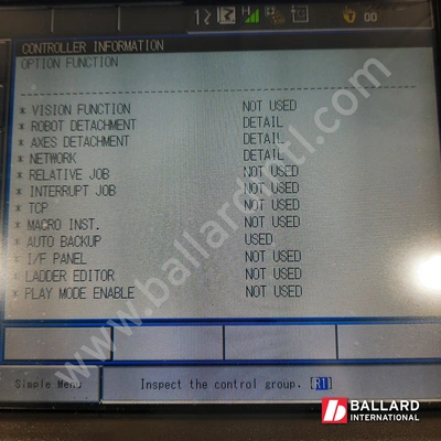 YASKAWA Motoman MH180 Robot System w/ DX200 Controller