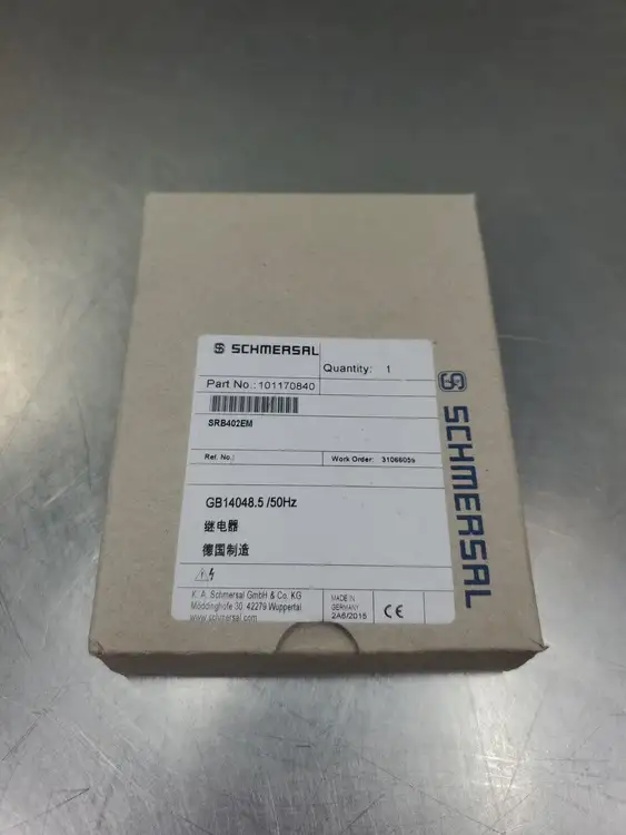 Used Schmersal GB14048.5 (101170840) Relays & Switches | Palmetto Automation #1149871