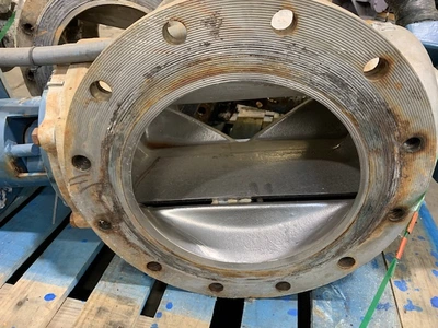 Dezurik 12" type PPE Basis Weight Valve, 316 Material