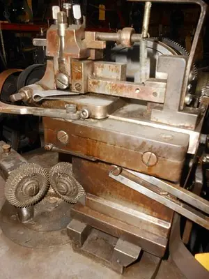 2987-385 Antique RA Lienhard Chaux-de-Fonds Brocading Machine