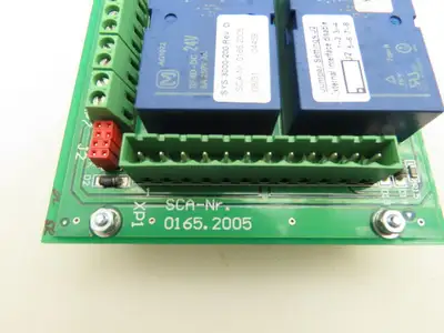 SCA Schucker SYS3000-200 REV.D 0165.2005 Relay Control Module Circuit Board A300