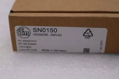 NEW IN BOX IFM EFECTOR SN0150 VS3000/85-265VAC 90-240VAC STOCK H486A