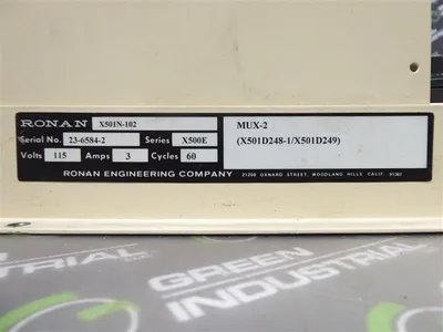 Ronan Engineering X501N-102 Slot Rack Chassis Module Used