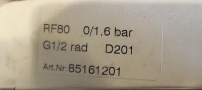 7 NEW DUNGS RF80 0/1.6 BAR PRESSURE GAUGE 85161201