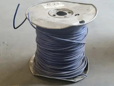 RW90 XLPE Wire 7 Str Cu Blue 10 AWG 600V