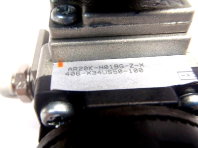 USED SMC PRESSURE REGULATOR W/ GAUGE & MOUNT