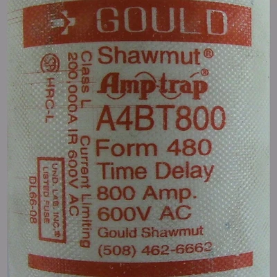 Gould Class L 800 Amp Fuse