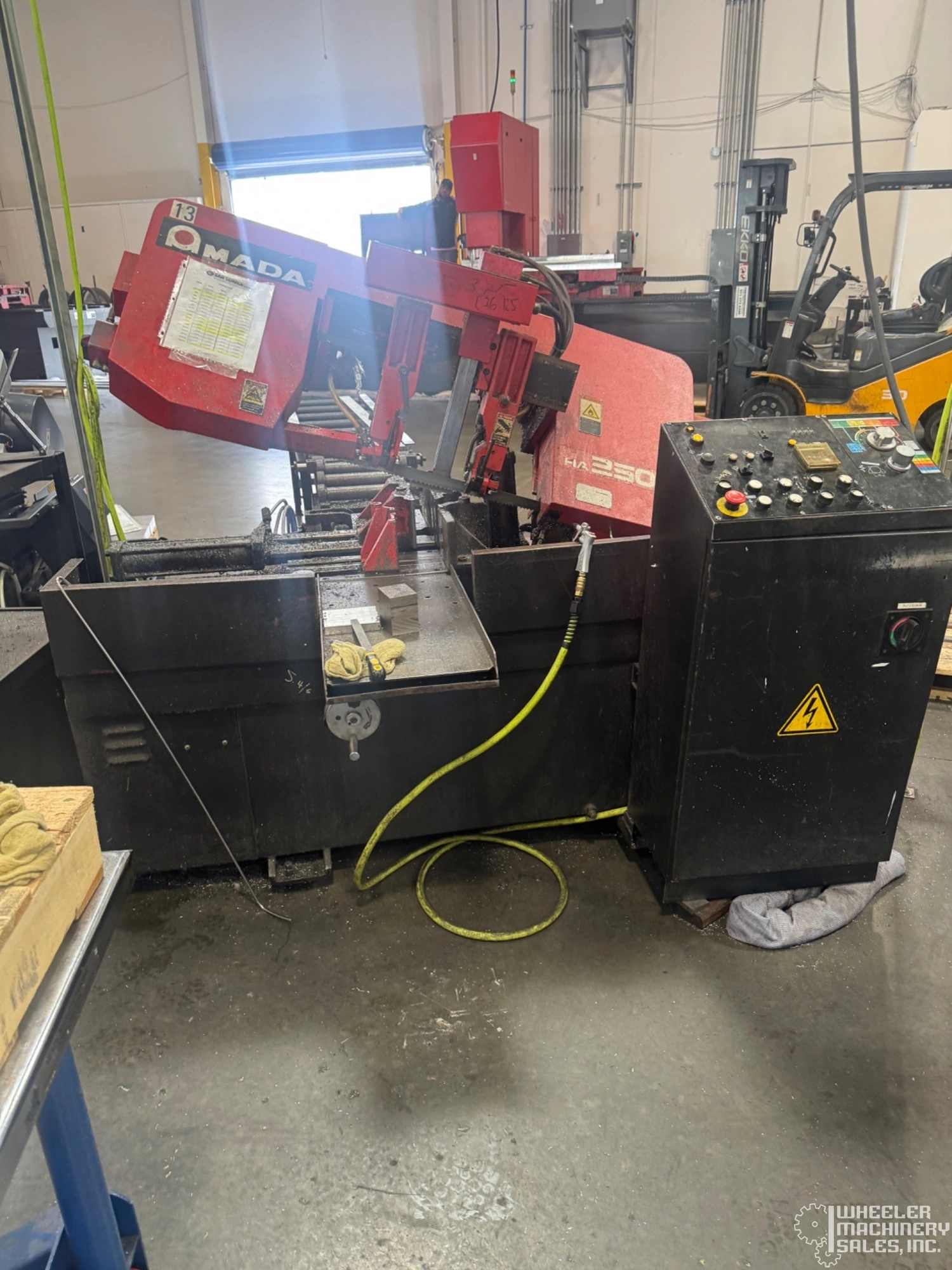 2014 AMADA HA250W AUTOMATIC HORIZONTAL BANDSAW 10" x 11" #8354 #1
